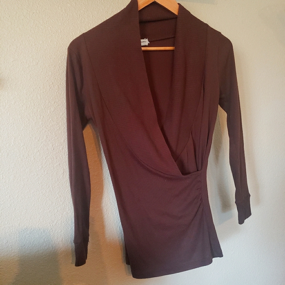 Brown knit sweater